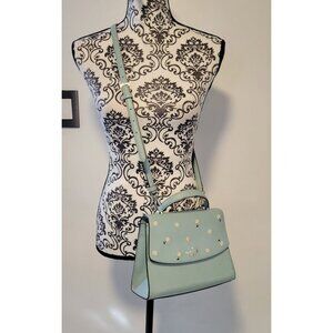 Kate Spade Darcy Crossbody Top Handle Bag – Aphrodite Green Floral Embroidered